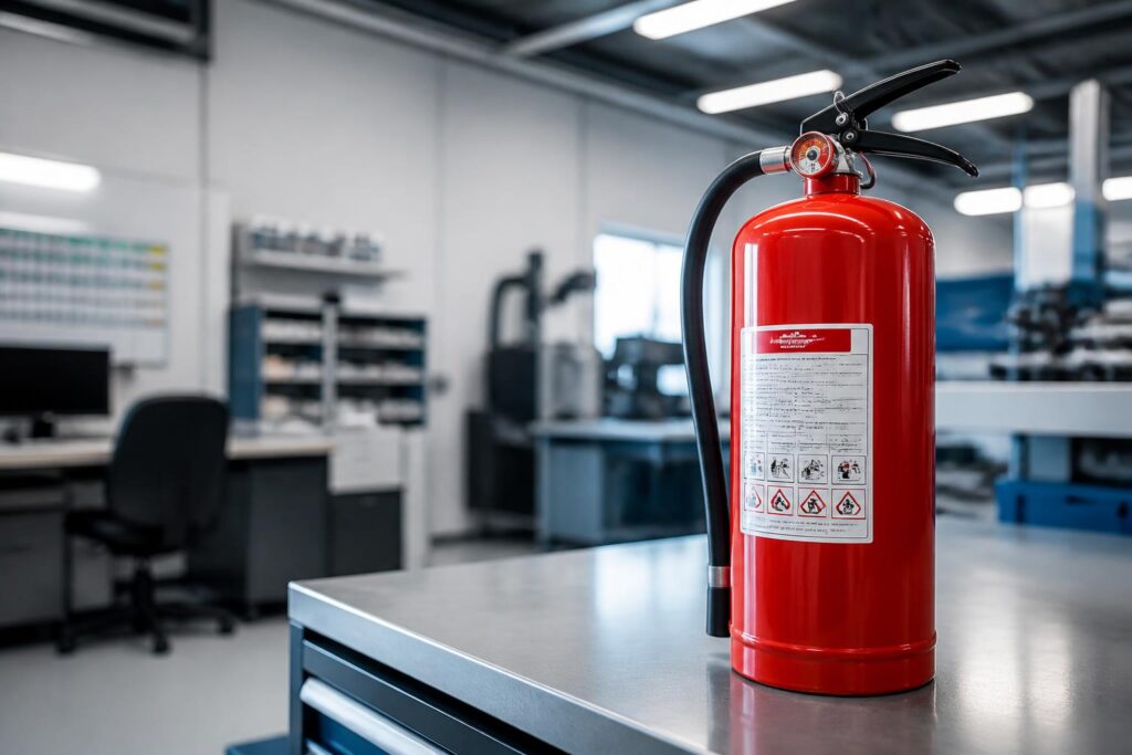 découvrez comment choisir l'extincteur portatif idéal pour assurer la sécurité de votre entreprise et protéger efficacement vos locaux contre les risques d'incendie.