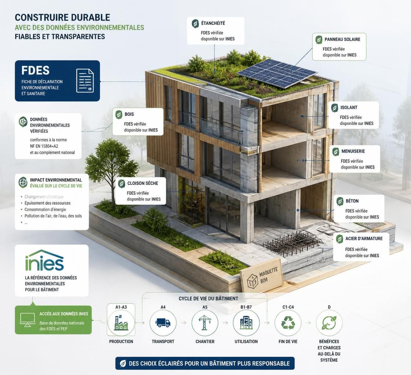 découvrez comment la base inies fdes révolutionne la construction durable en fournissant des données clés pour évaluer l'impact environnemental des matériaux et promouvoir des choix responsables.