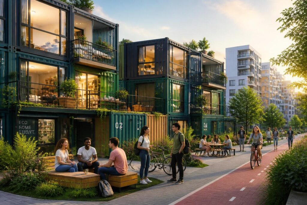 découvrez comment le conteneur étudiant offre une solution modulable et innovante pour loger efficacement la nouvelle génération en milieu urbain.