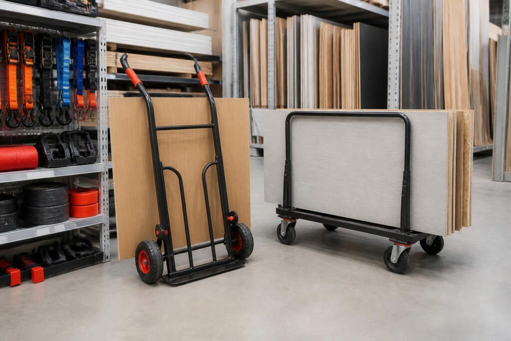 découvrez notre sélection de diables porte panneaux et chariots porte panneaux chez brico dépôt, ainsi que les accessoires adaptés pour faciliter vos déplacements et travaux.