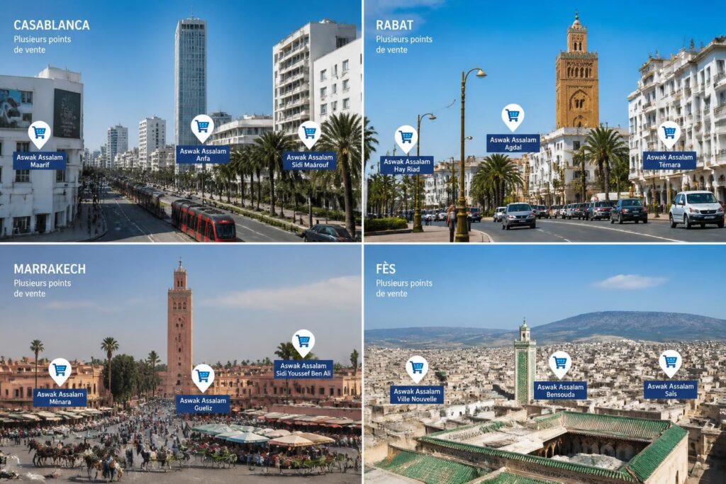 découvrez la localisation des magasins aswak assalam au maroc et les services offerts dans les grandes villes pour une expérience d'achat pratique et complète.